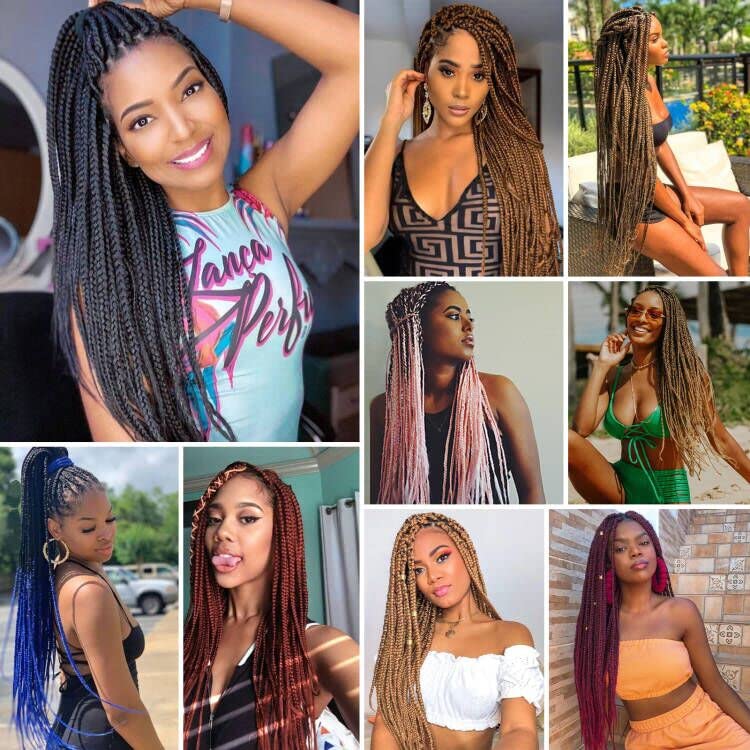 Befunny Braiding Hair,8 Packs 24 Inch Pre Stretched Braiding Hair - Professional Ombre Two Tone Prestretched Hair For Knotless Braiding Crochet Braids Hair, Yaki Straight Synthetic Hair (24", T1B/27#) - Image 5
